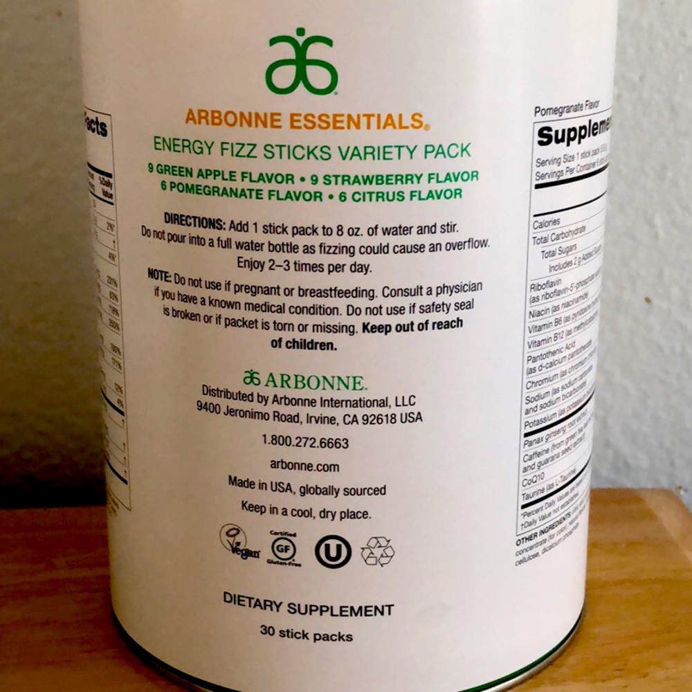 Arbonne decorative tin